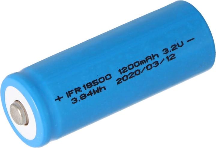 Image du produit AccuCell Batterie 18500 Li-FePo4 / 2 pcs. (2 pcs, 1000 mAh, Piles rechargeables + chargeur)
