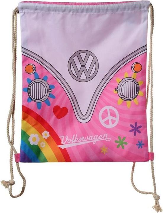 Actual product image Puckator Volkswagen Bulli VW Bus T1 Summer Love Drawstring Bag