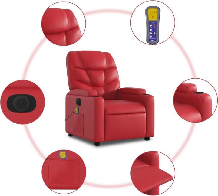 Produktbild VidaXL Massagesessel mit Aufstehhilfe Elektrisch Kunstleder