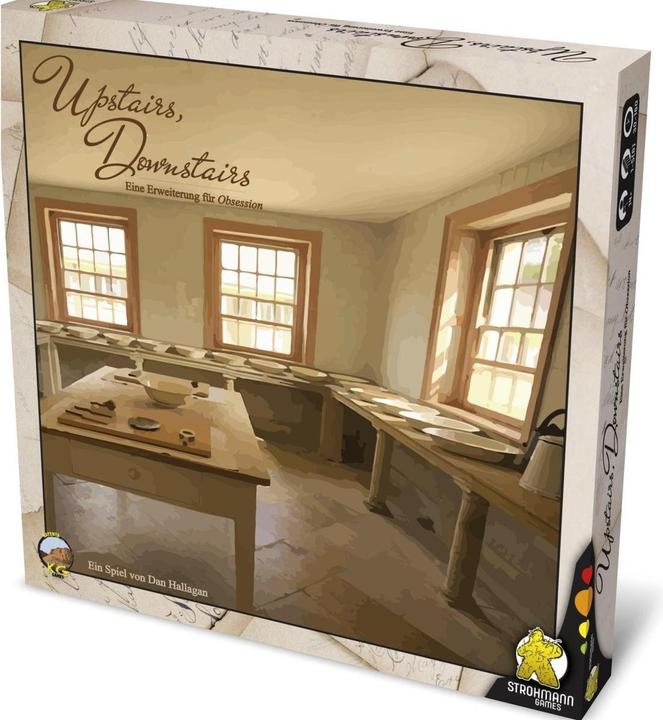 Strohmann Games Obsession: Upstairs, Downstairs Expansion, board game, for 1-4 players, from 14 (German)