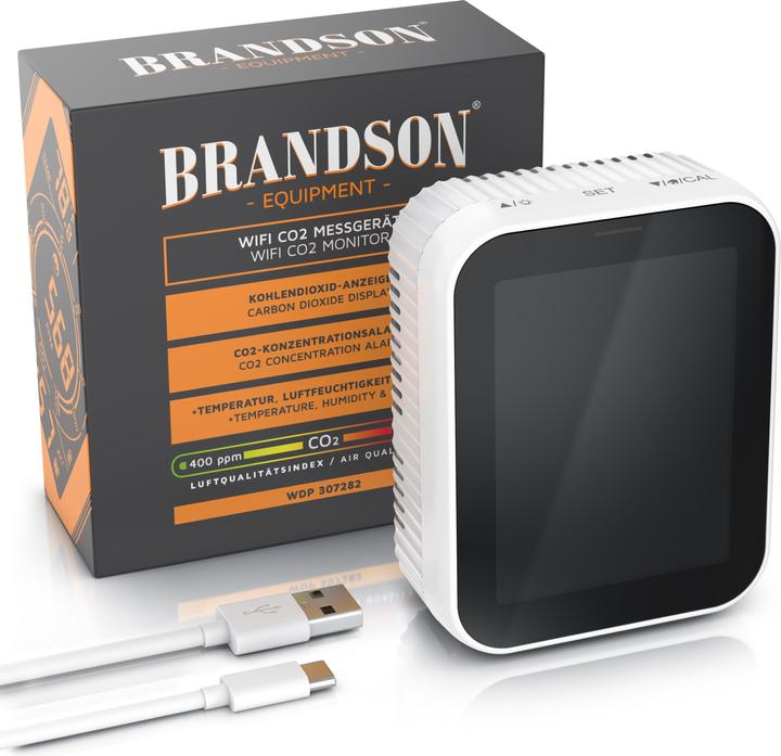 Produktbild Brandson CO2-Messgerät Luftqualitätsprüfer