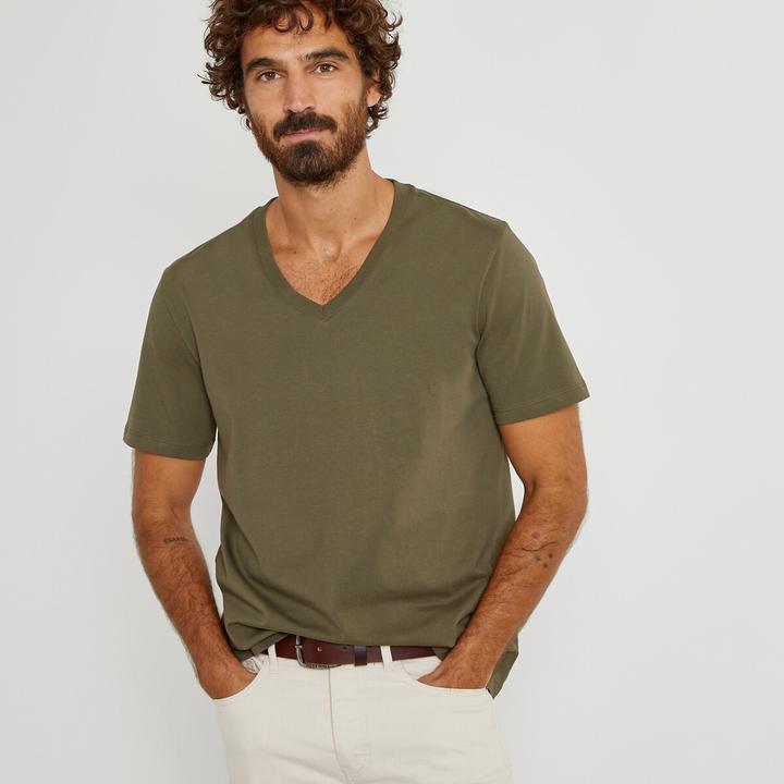 Image du produit La Redoute Collections T-shirt avec col en V (XXL)