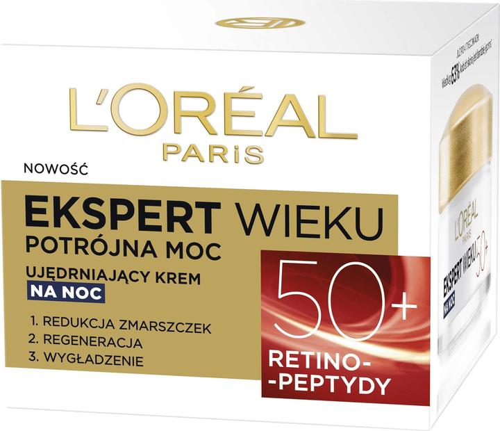 Produktbild L'Oréal Paris L'Oréal Age Specialist Expert Age 50+ night face cream 50ml (50 ml, Nachtcreme)