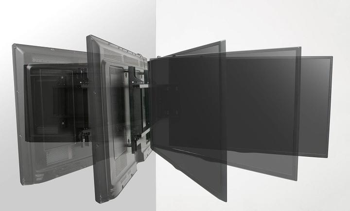 Image du produit DSS Support mural électr., -75", max 40 kg, noir (Mur, 75", 40 kg)