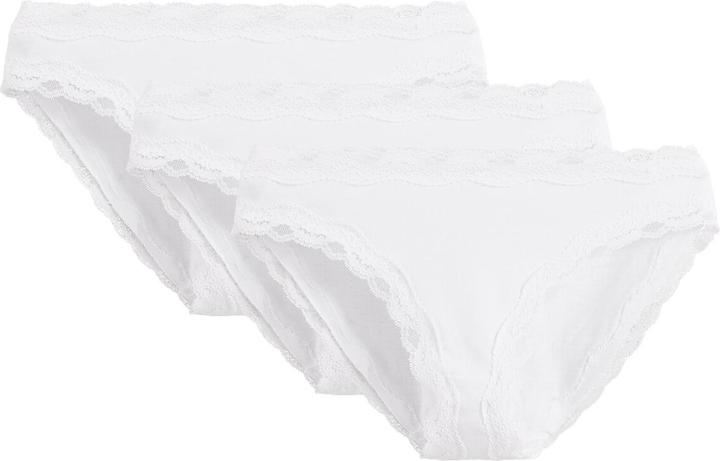 La Redoute Collections 3er-Pack Slips aus Baumwolle und Spitze