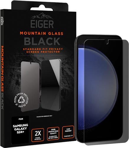 Actual product image Eiger Mountain Glass Black (1 Piece, Samsung Galaxy S24+)