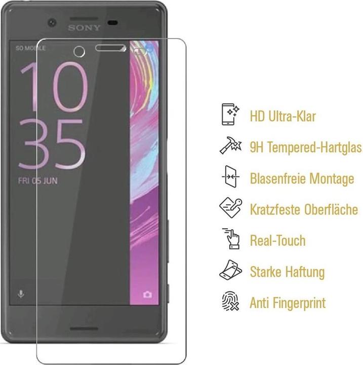 Produktbild Protectorking 2x echtes Tempered 9H Panzerhartglas 3D KLAR (2 Stück, Sony Xperia XA)