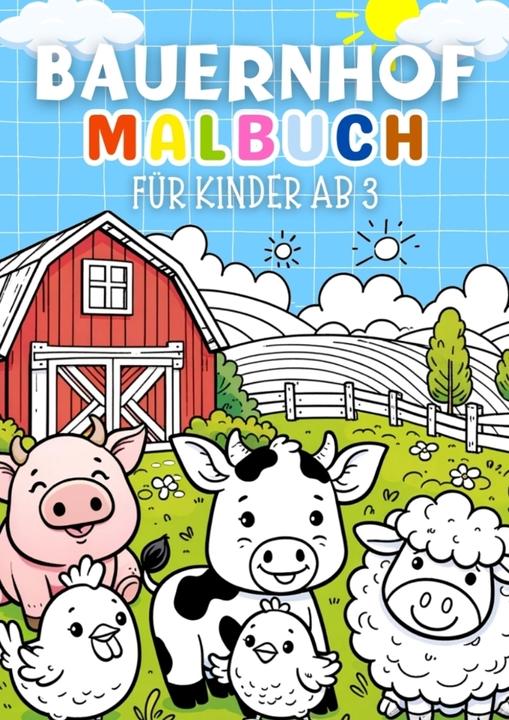 Produktbild Bauernhof Malbuch für Kinder ab 3 Jahre Kinderbuch