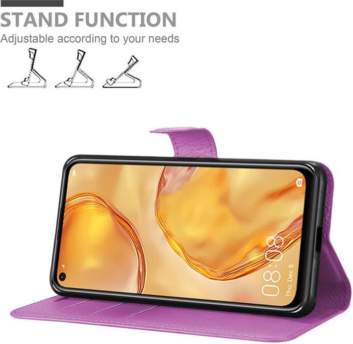 Actual product image Cadorabo Book with stand function cover (Huawei Nova 6 SE, Huawei P40 Lite, Huawei Nova 7i)