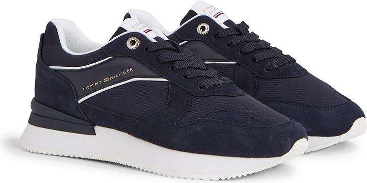 Actual product image Tommy Hilfiger Ladies Runner Sneaker Elevated Feminine Runner Sports Shoes, Blue (Space Blue), 38 EU (38)