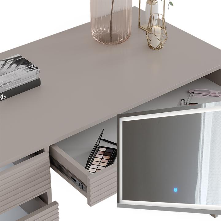 Produktbild Vicco Sherry mit Hocker und Beleuchtung (120 x 75 x 55 cm)