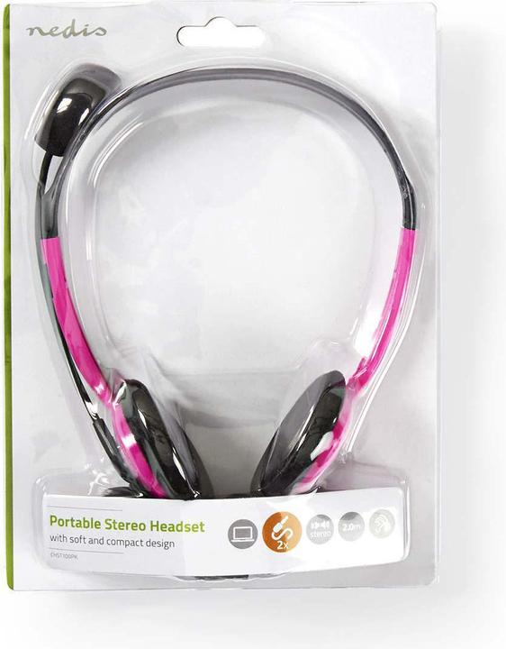 Image du produit Nedis Casque pour PC Bandeau 2 fiches 3,5 mm (Filaire)