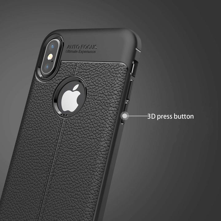Image du produit Cadorabo TPU Cover similicuir structure (Apple iPhone X)