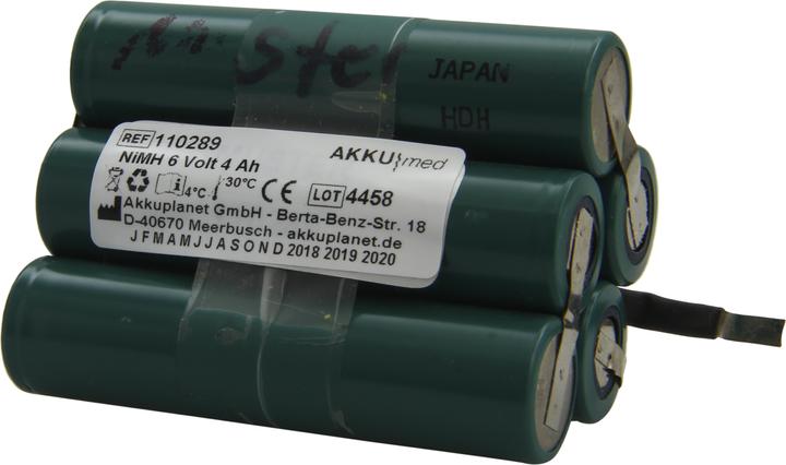 Actual product image XCell NiMH Akkueinsatz passend für Stryker Typ 400-650 T4 Power Pack 6 Volt 4,0 Ah (1 pcs., 4000 mAh, Rechargeable battery)
