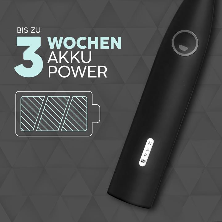Immagine prodotto happybrush Happy Brush ECO R2 Allblack + 3 ricariche (Spazzolino oscillante)