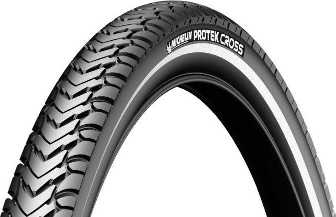 Actual product image Michelin Protek Cross bicycle tyre 28" wire Reflex (28 x 1.60, 42-622)