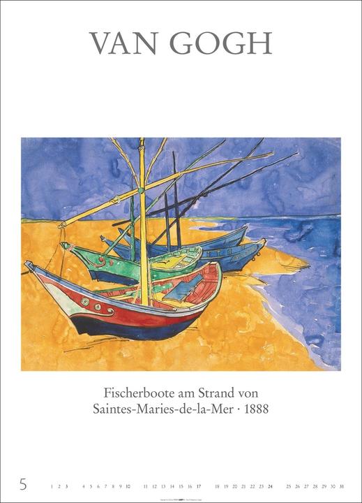 Produktbild Poster Art Kalender 2026 - Monet, Van Gogh, Matisse, Kandinsky (49 x 68 cm, Deutsch)
