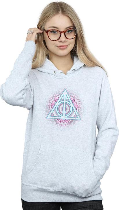 Produktbild Neon Deathly Hallows Kapuzenpullover (L)