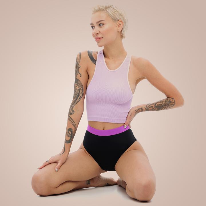 Actual product image Weekiss Sport High Waist Pink Period Underwear (40)