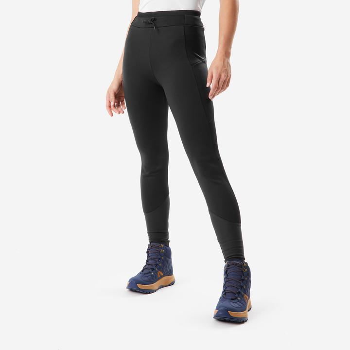 Quechua Leggings Damen warm wasserabweisend Winterwandern - SH500