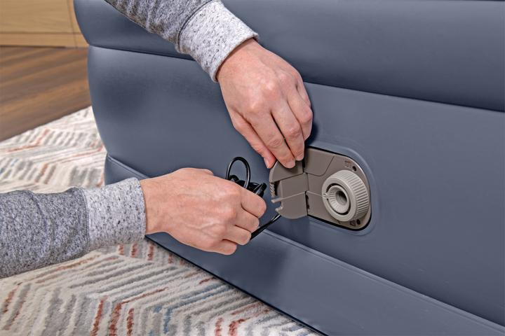Image du produit Bestway Lit gonflable matelas 2 places Tritech avec pompe électrique intégrée et revêtement antimicrobien 2