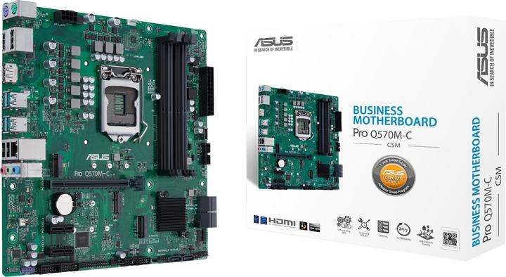 Actual product image ASUS Pro Q570M-C/CSM (LGA 1200, Intel Q570, mATX)