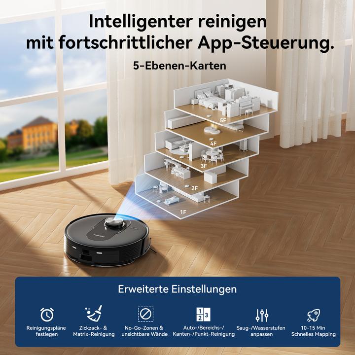 Image du produit Proscenic Q8 Max (Robot d'aspiration et de nettoyage)