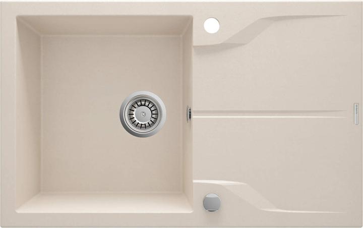 Actual product image No Name 1-bowl granite sink with drainer (Fitted sink with draining board, 82 cm, 50 cm)
