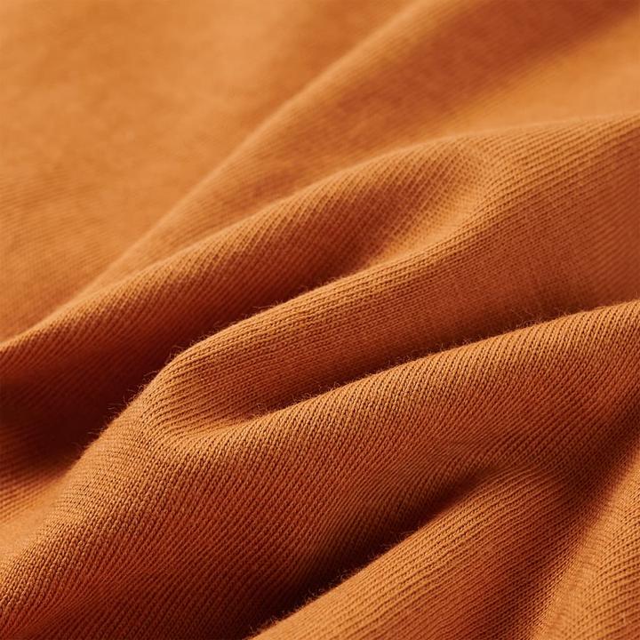 Actual product image VidaXL Children's long-sleeved shirt dark ochre 104,Material: 100 (104)