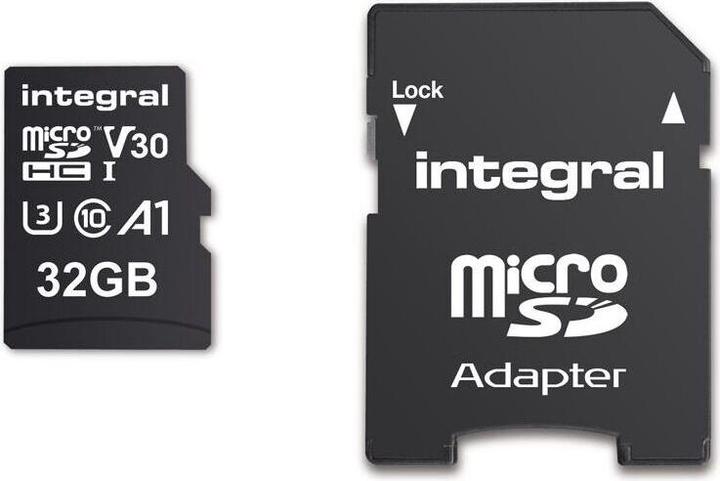 INMSDH32G-100V30 MICRO SD CARD MICROSDHC UHS-1 U3 CL10 V30 UP TO 100MBS READ 30MBS WRITE MicroSD (32 GB, microSD, U3, UHS-I)