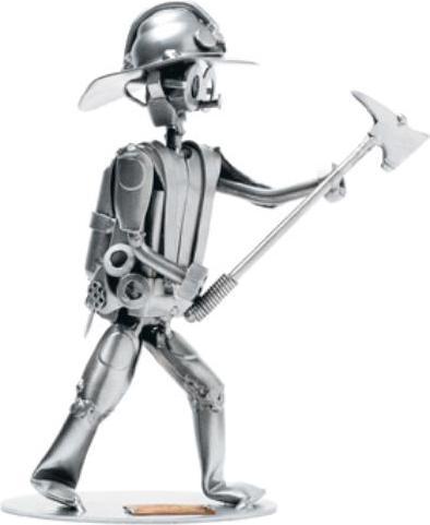 Actual product image Hinz & Kunst 267 - Figure "Firefighter with Axe" (14 x 7 x 19 cm)