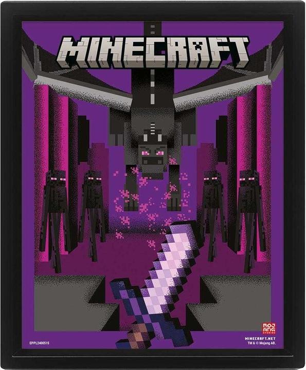 Produktbild Minecraft 3DDruck Ender Dragon Duel Lentikular