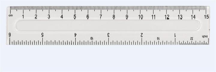 Image du produit GrandHall Kunststofflineal GR-801-15cm FIORELLO (150 mm)