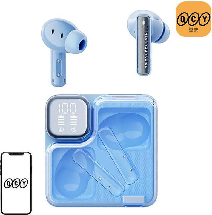 Productafbeelding QCY TWS MeloBuds Neo T31 Headphones (blue) (Draadloze)