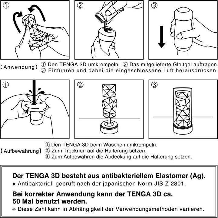 Actual product image Tenga 3D Pile
