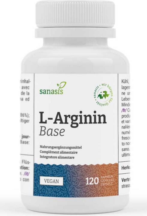 Immagine prodotto Sanasis L-Arginina Base Capsule (120 Pezzo/i, Pillole, 119 g)