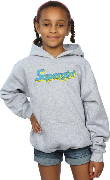 Produktbild Supergirl Text Logo Kapuzenpullover Mädchen (152, 158)