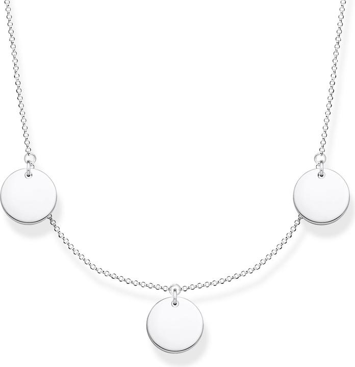Thomas Sabo Kette mit drei Coins (925er Silber, 40 - 45 cm)