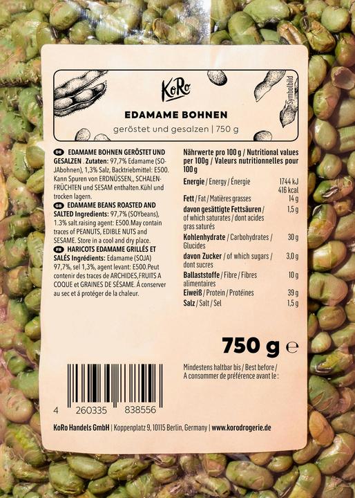 Produktbild KoRo Edamame Bohnen (750 g)
