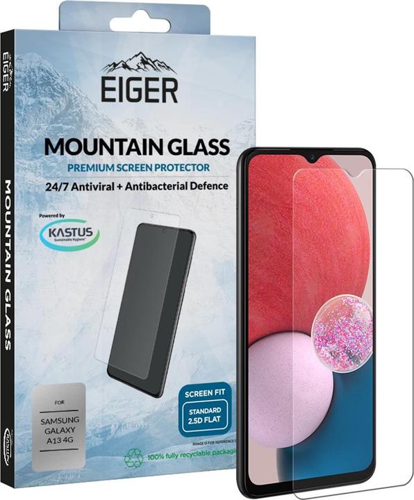 Actual product image Eiger Mountain Glass Clear (1 Piece, Samsung Galaxy A13)