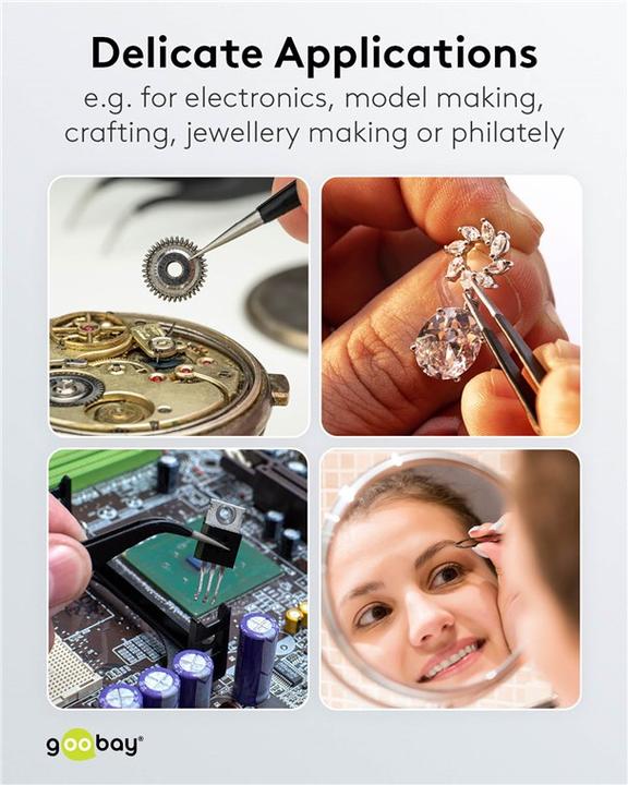 Image du produit FixPoint Jeu de pincettes 4 pièces
