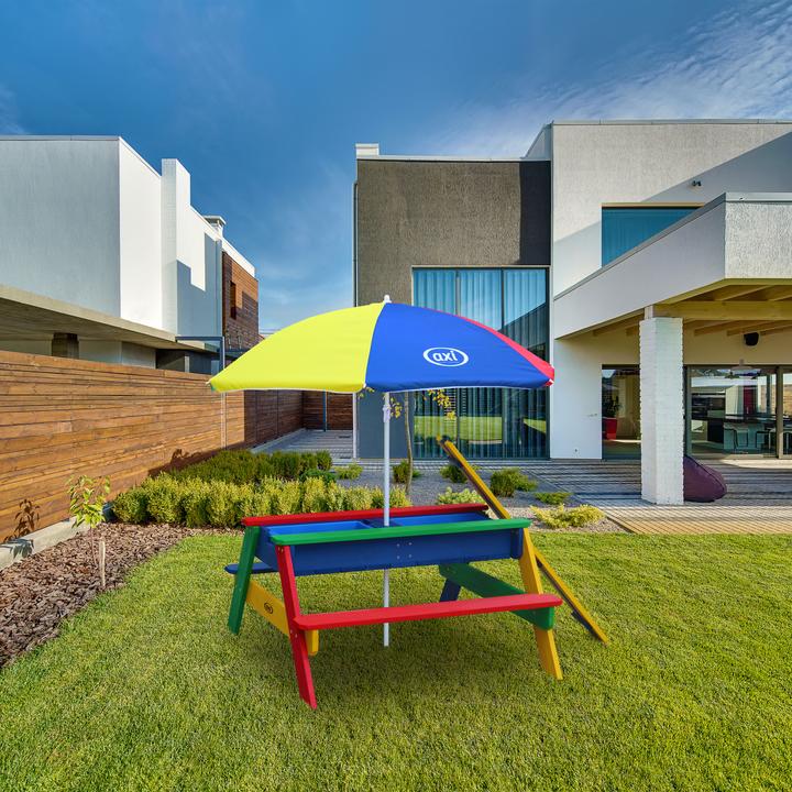 Immagine prodotto Axi Nick Sand & Water Picnic Table Rainbow - Parasol Rainbow