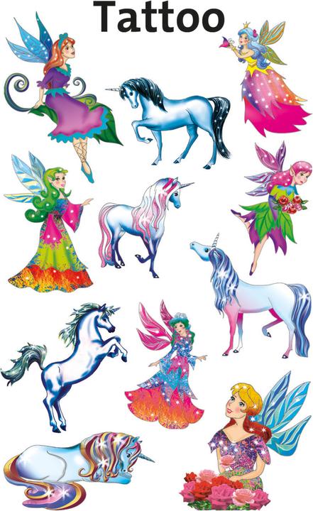 Image du produit Avery Tatouages pour enfants 'Elfen, Einhörner' 56390