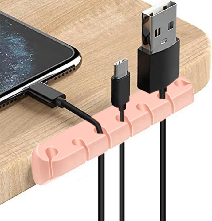 Immagine prodotto PhoneLook Morsetto per cavi in silicone a 7 canali per strisce adesive da tavolo a parete