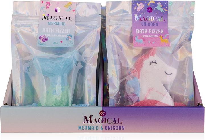 Accentra Badebombe mit Badefizzerpulver MAGICAL UNICORN & MERMAID (Badekugeln)