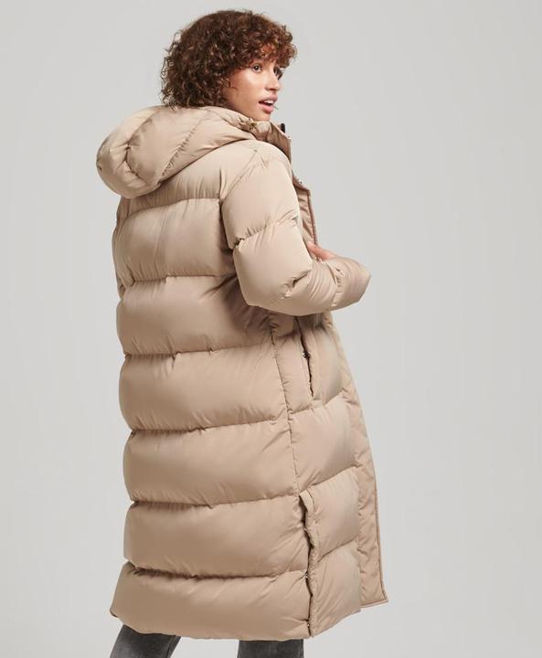 Produktbild Superdry lange daunenjacke mit kapuze, damen (XL)
