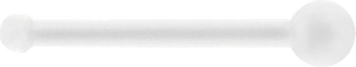 Star Piercing Nasenstecker gerade transparent mit Kugel retainer (Acryl, ohne Messing)