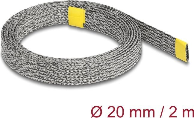 Immagine prodotto Delock Guaina intrecciata per la schermatura EMI, espandibile 2 m x 20 mm (Tubo cavi, 200 cm)