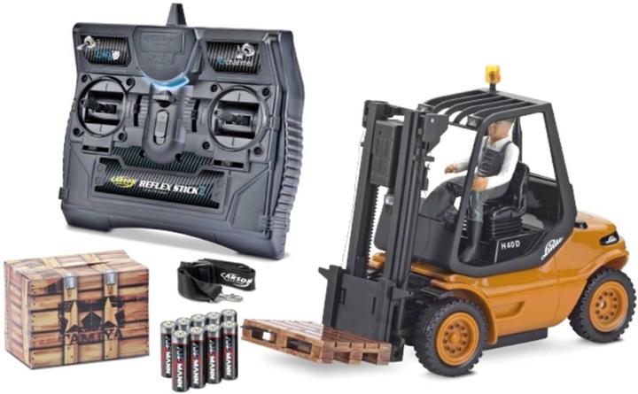 Actual product image Carson RC Function Model 1:14 Forklift.Linde 2.4G 100%RTR orange (RTR Ready-to-Run)