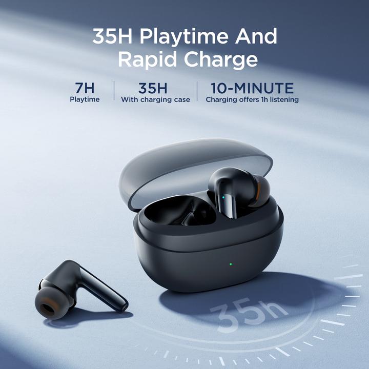 Produktbild Joyroom Jbuds Series JR-BB1 TWS kabellose In-Ear-Kopfhörer – Schwarz (7 h, Kabellos)